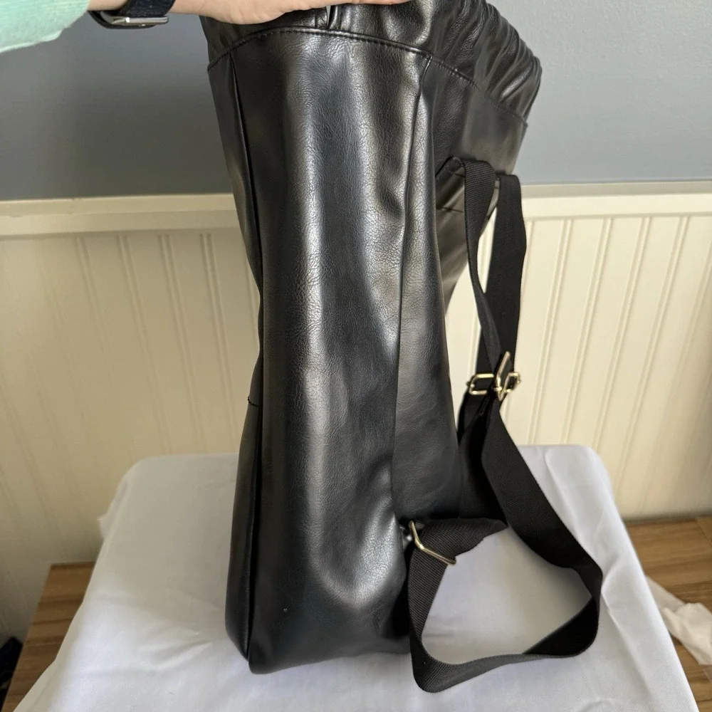 Bad Boy Carolina Herrera New York Black Faux Leather Bucket  display picture 1